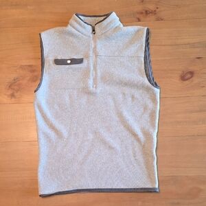FootJoy Light Gray Knit Golf Vest with Dark Gray Trim